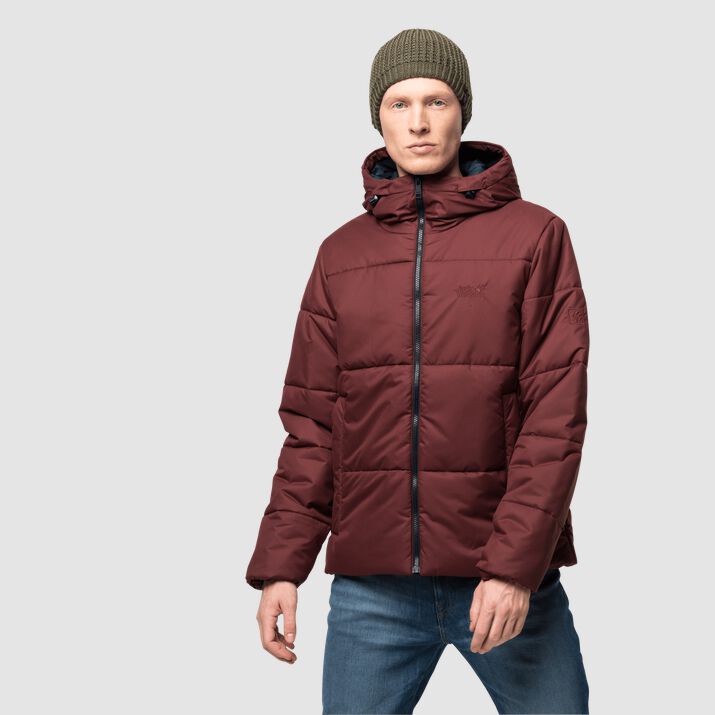 Chamarra Invierno Jack Wolfskin Kyoto Xt Hombre Marrom Oscuro Rojos Mexico-6258713